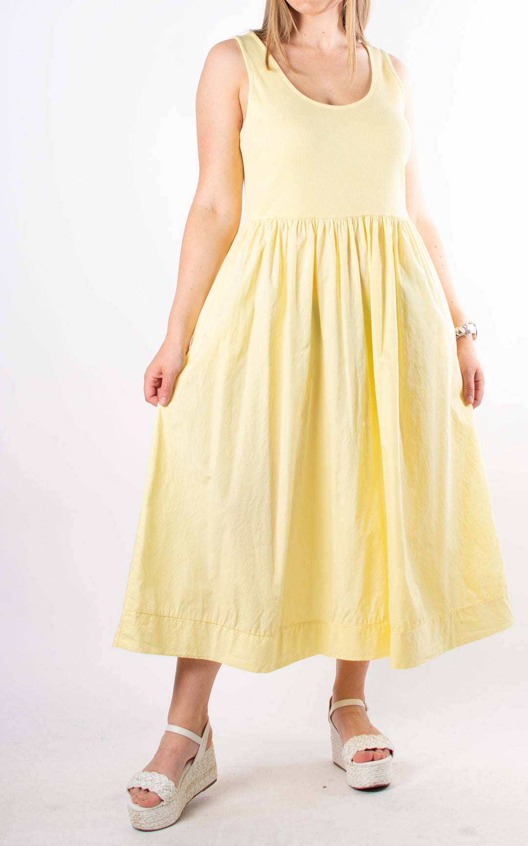 Tessa Sleeveless Dress | Yellow