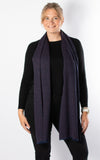 Textured Plain Scarf | Navy