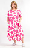 Tia Circle Dress | Hot Pink
