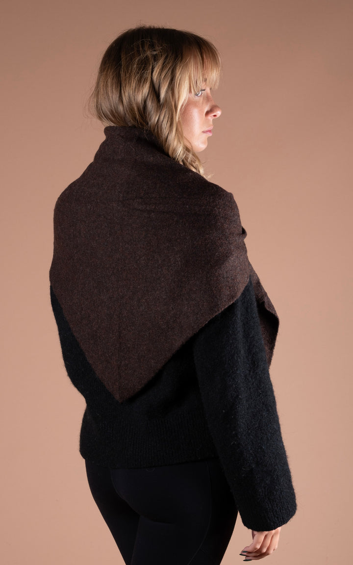 Tia Winter Scarf | Chocolate