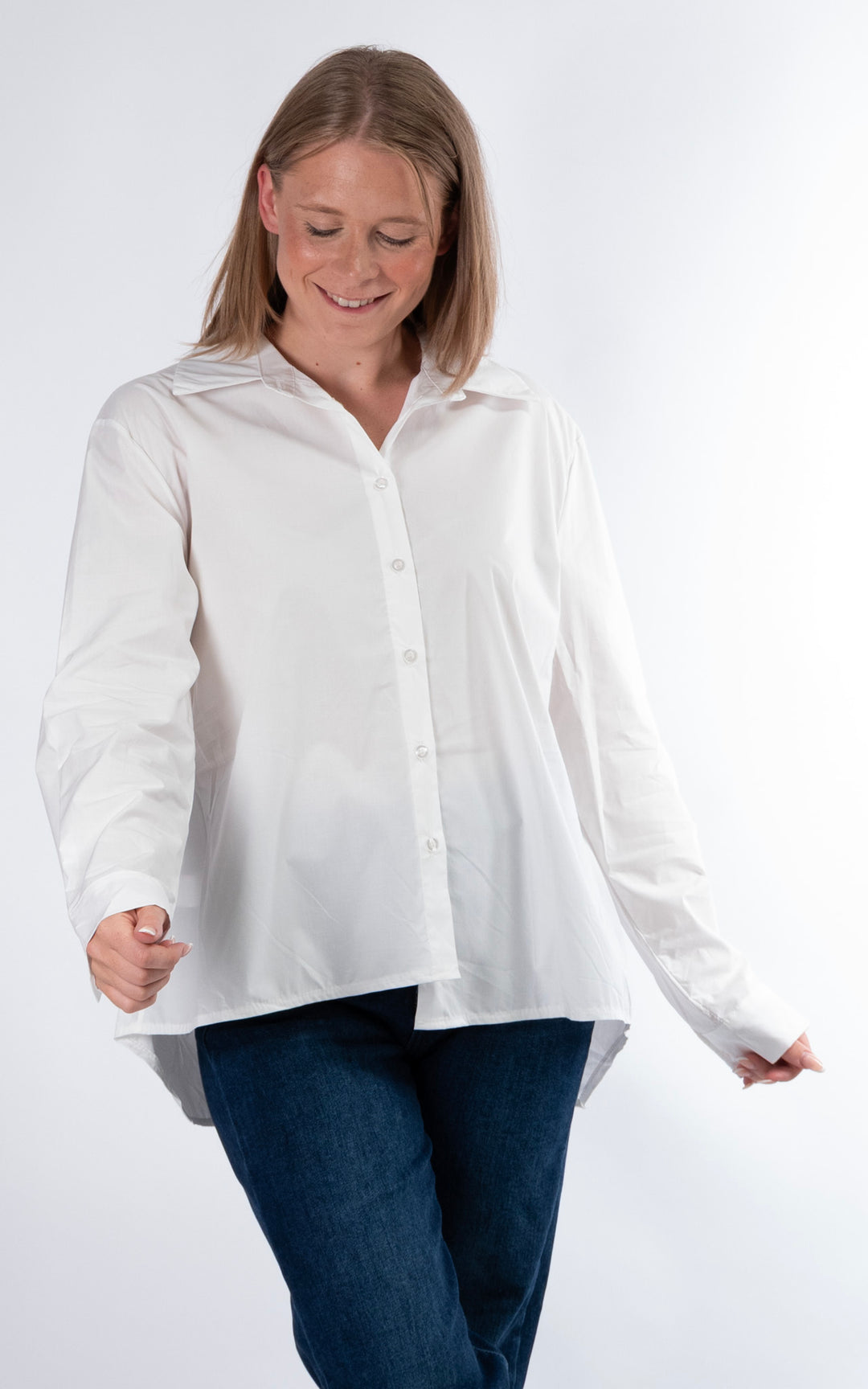 Tie Back Shirt | White