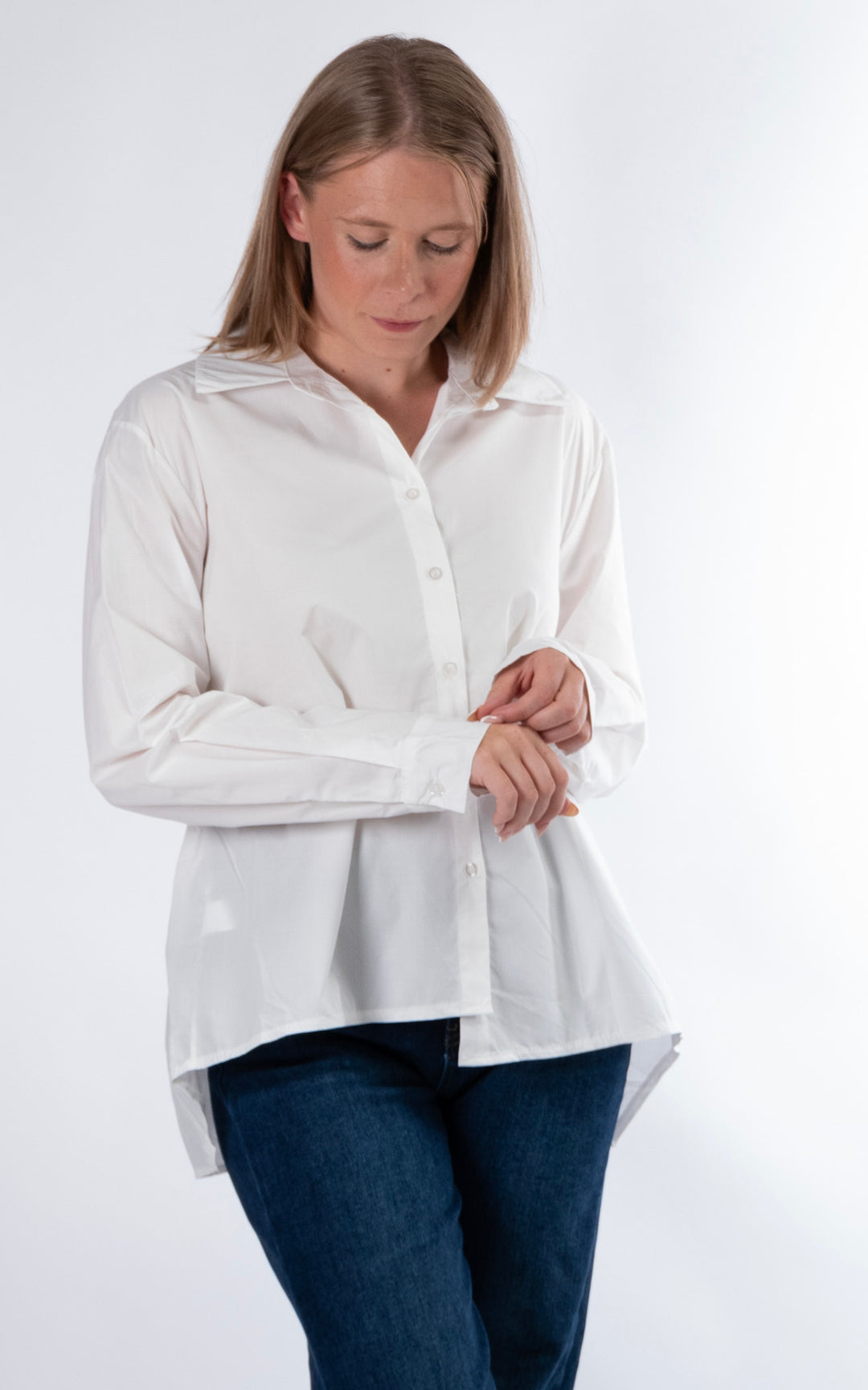 Tie Back Shirt | White