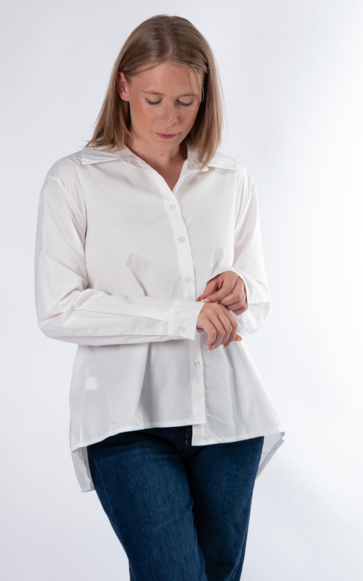 Tie Back Shirt | White