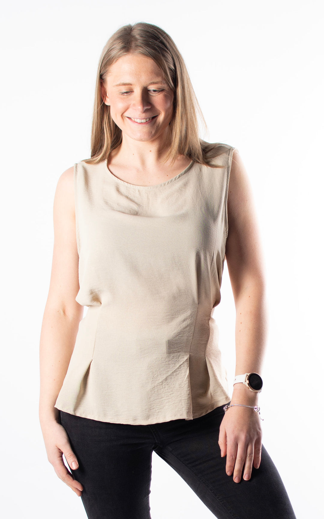 Tie Back Top | Beige