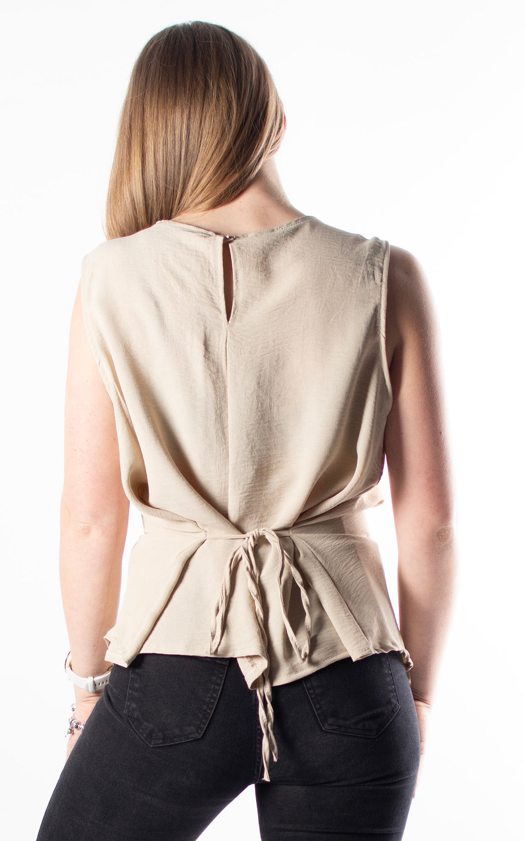 Tie Back Top | Beige