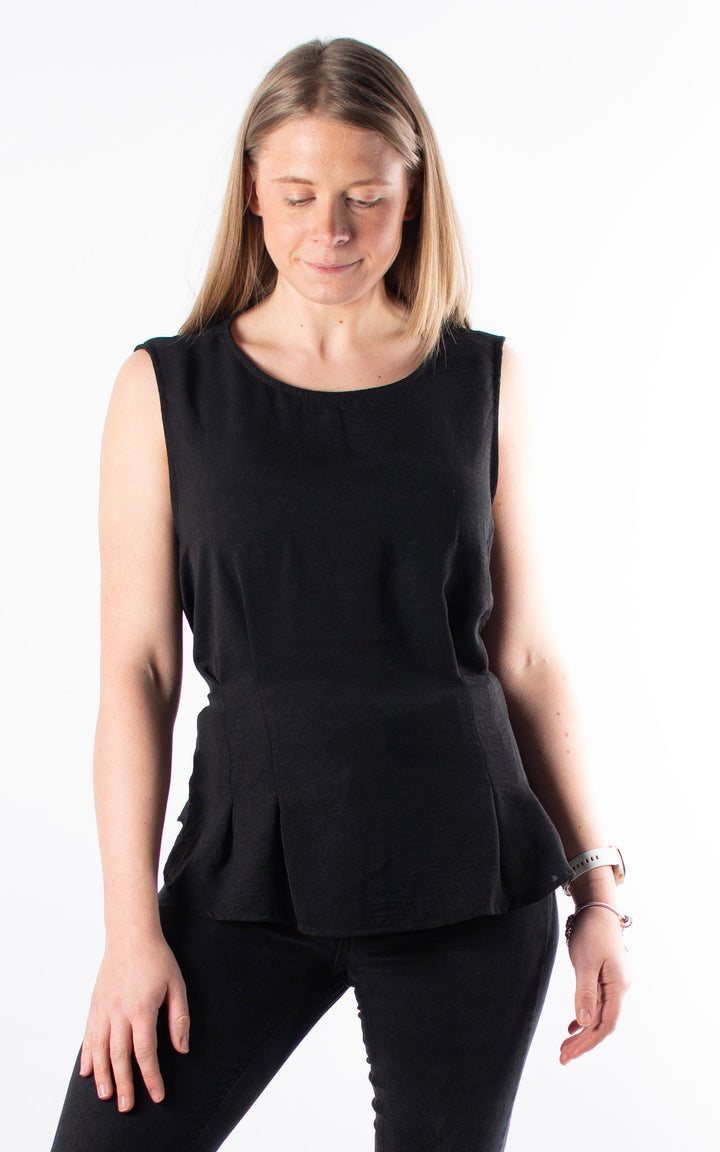 Tie Back Top | Black