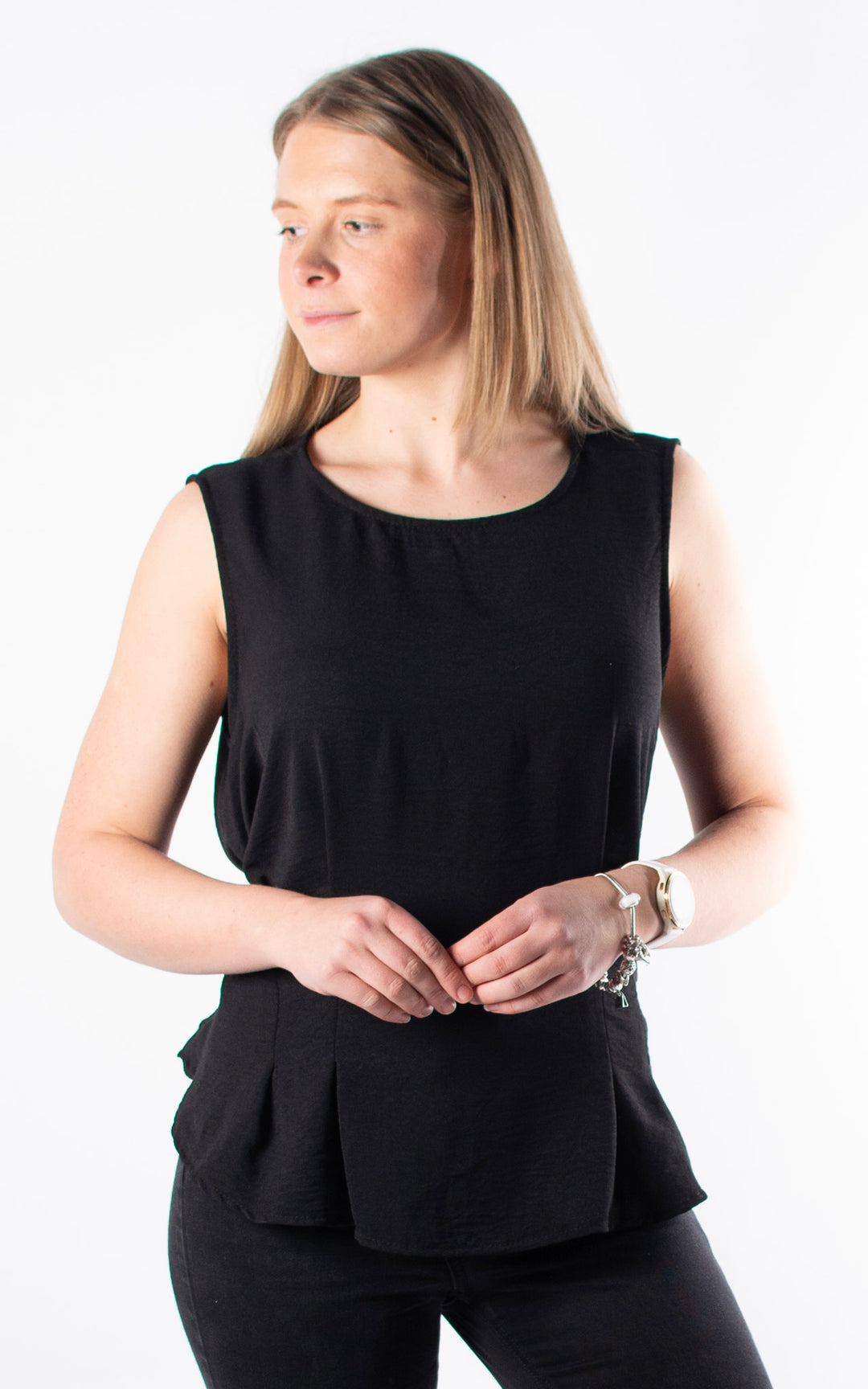 Tie Back Top | Black