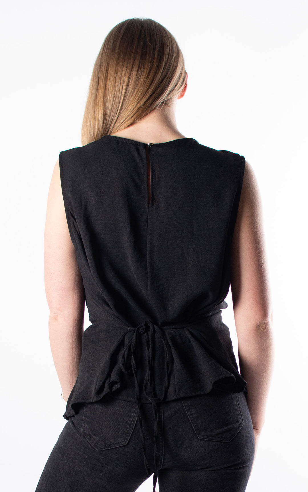 Tie Back Top | Black