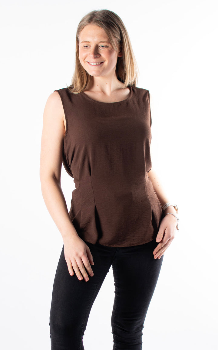 Tie Back Top | Chocolate
