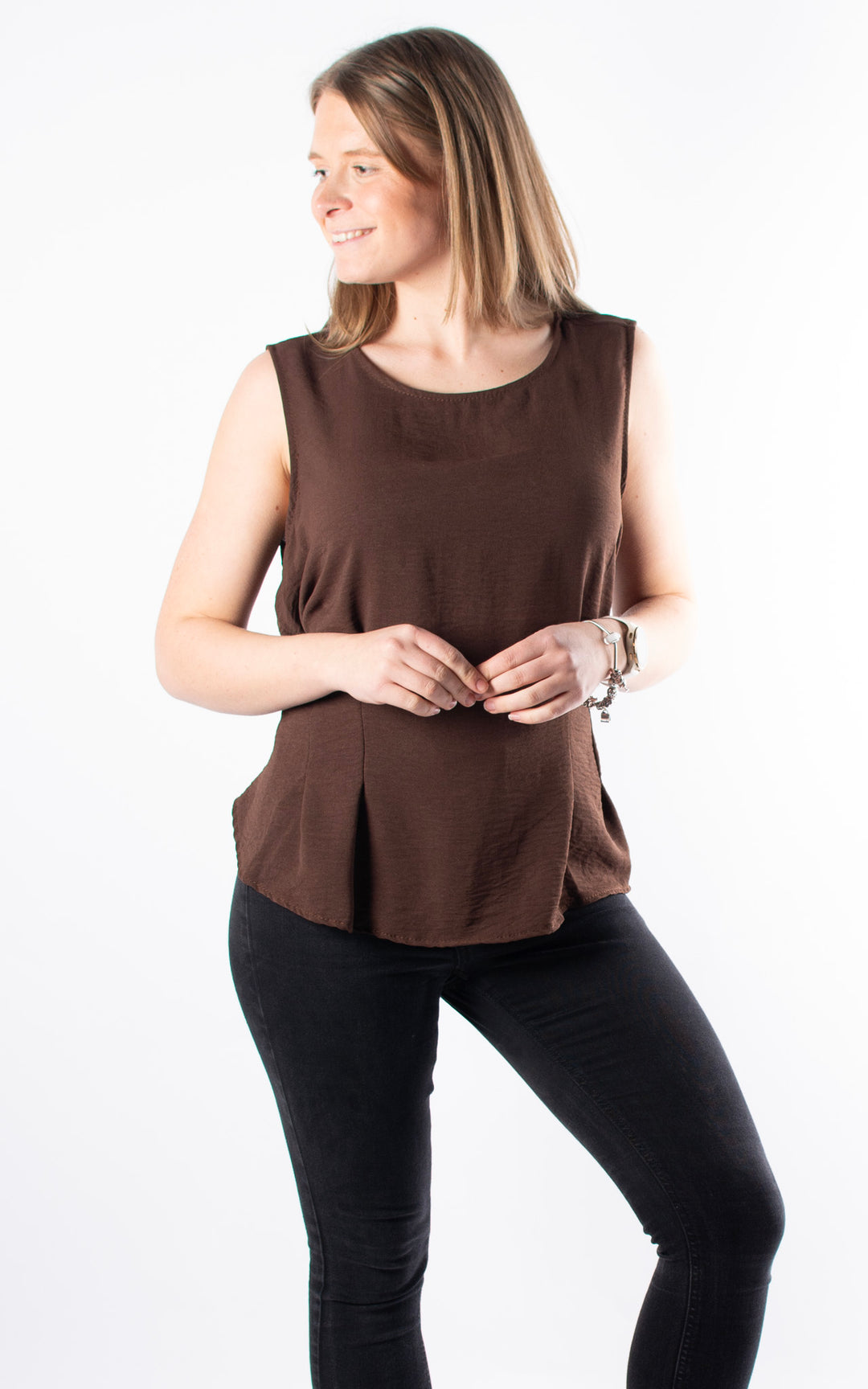 Tie Back Top | Chocolate
