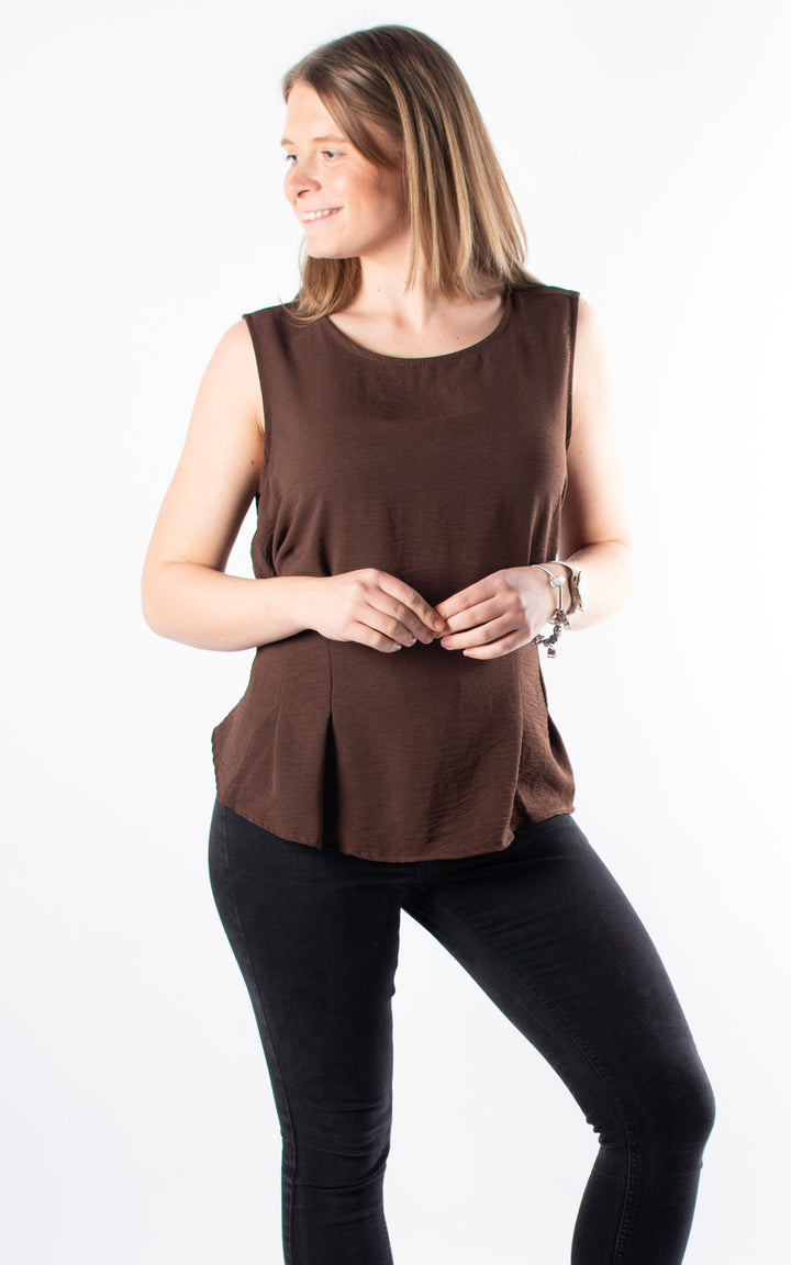 Tie Back Top | Chocolate