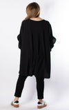 Tilly Frill Sleeve Top | Black