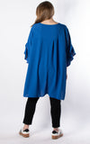 Tilly Frill Sleeve Top | Cobalt