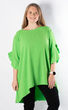 Tilly Frill Sleeve Top |  Green