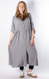 Tilly Shirt Dress | Grey