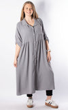 Tilly Shirt Dress | Grey