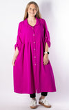 Tilly Shirt Dress | Magenta