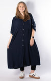 Tilly Shirt Dress | Navy