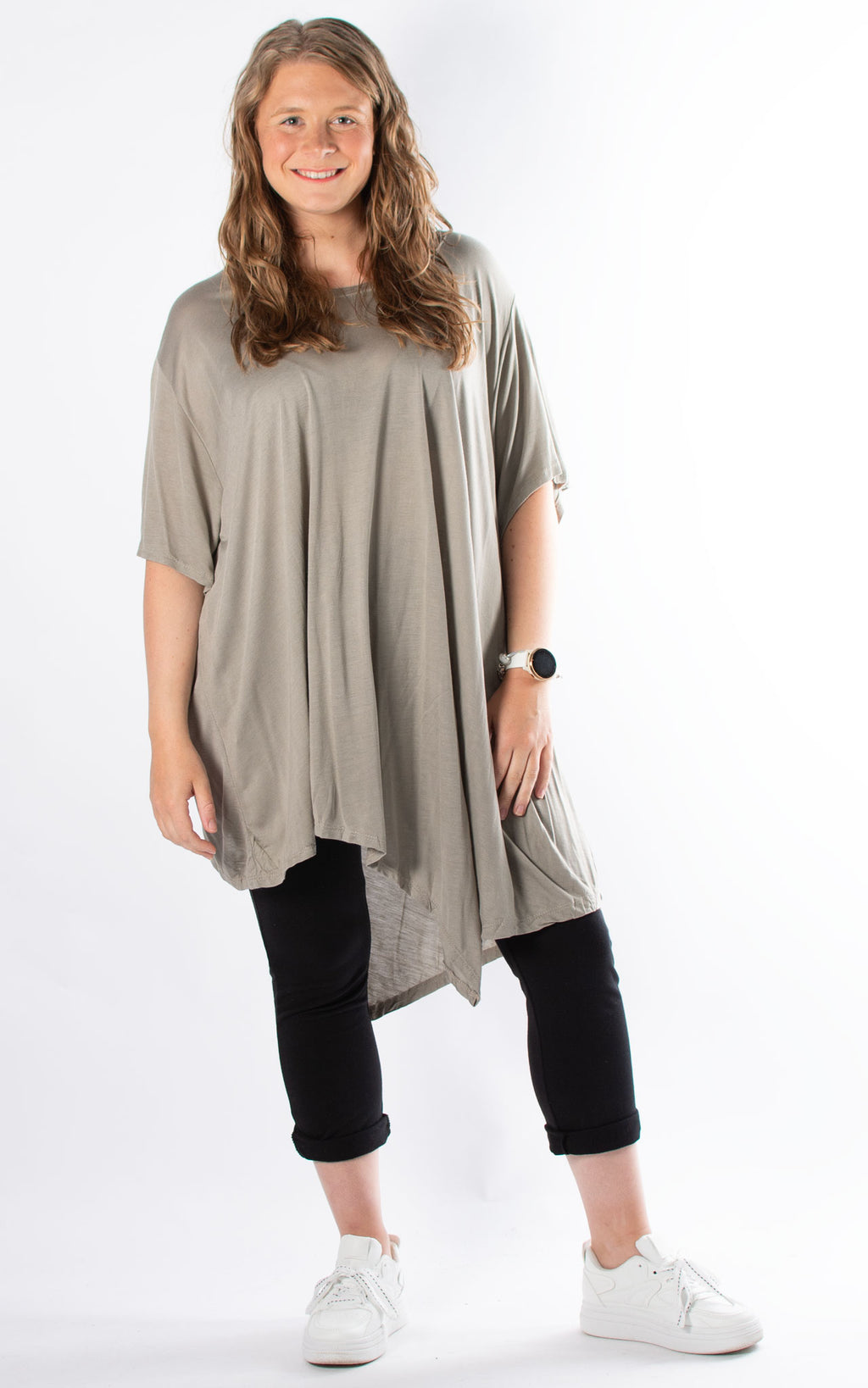 Tina Asymmetric Top | Taupe