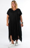 Tina Short Sleeve Dress | Black