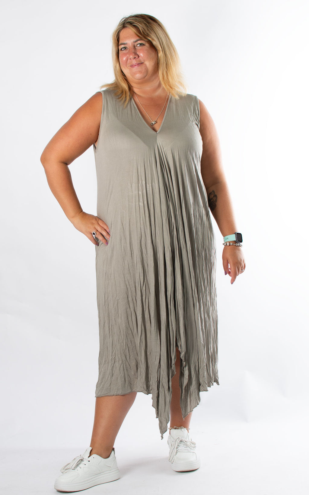 Tina Sleeveless Dress | Taupe