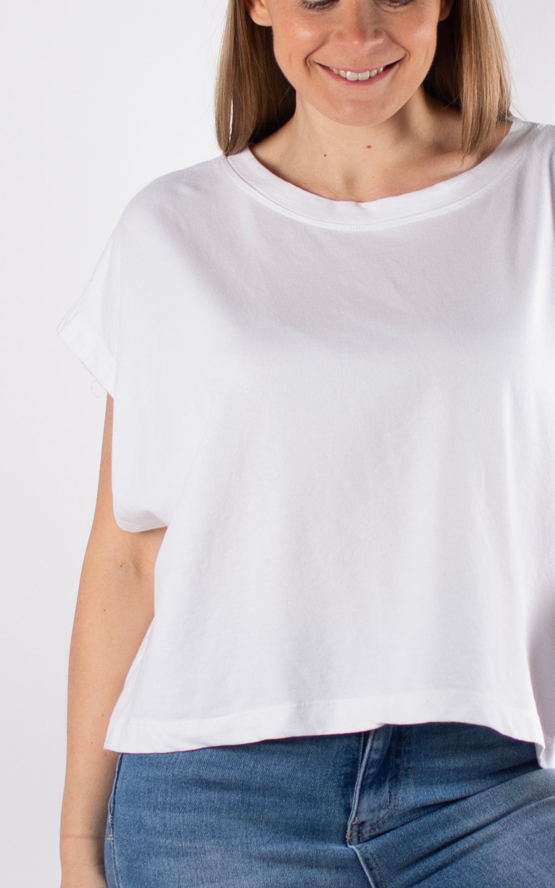 Tori Crop T-Shirt | White