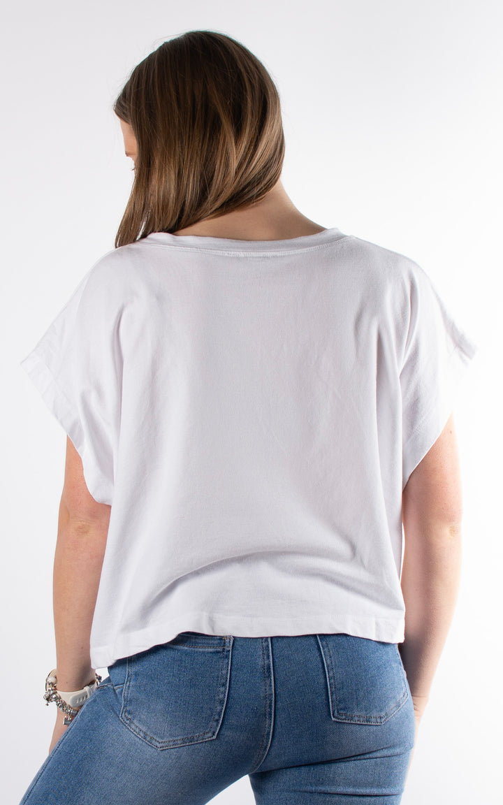 Tori Crop T-Shirt | White