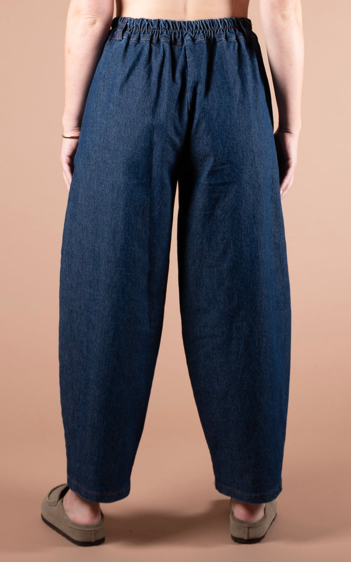 Tova Barrel Denim Jean | Dark Denim