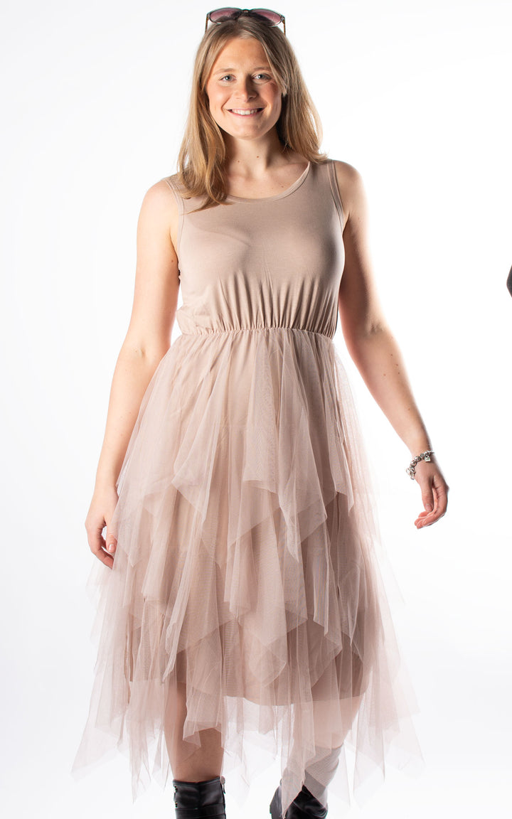 Tutu Dress | Beige