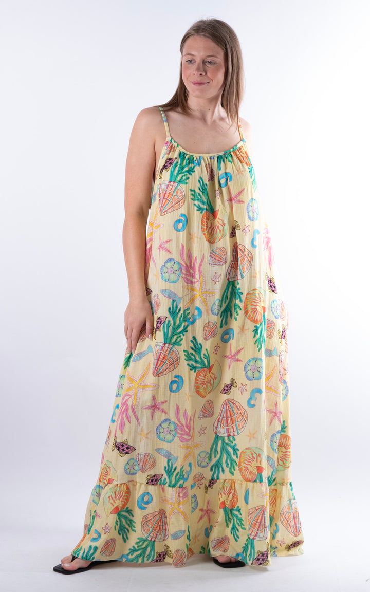 Under the Sea Pattern Dress | Yellow