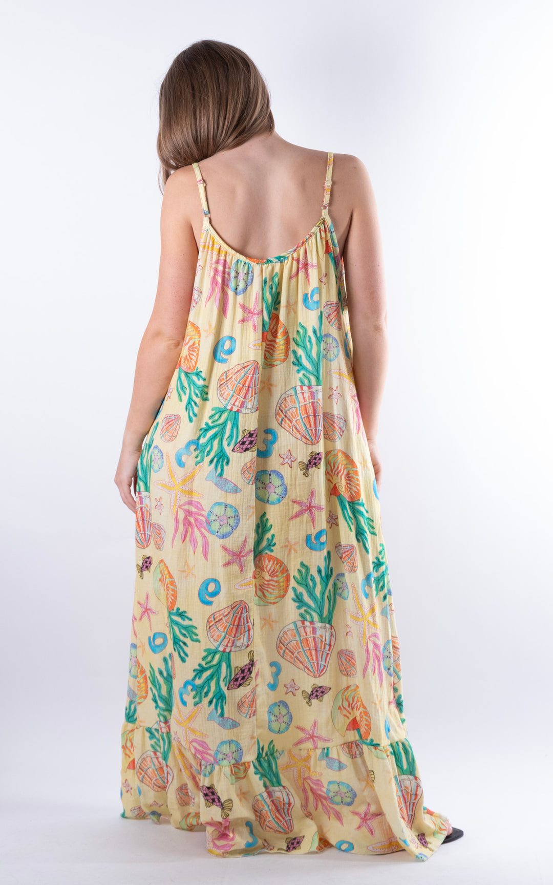Under the Sea Pattern Dress | Yellow