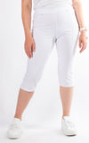 Valeria Cropped Pants | White