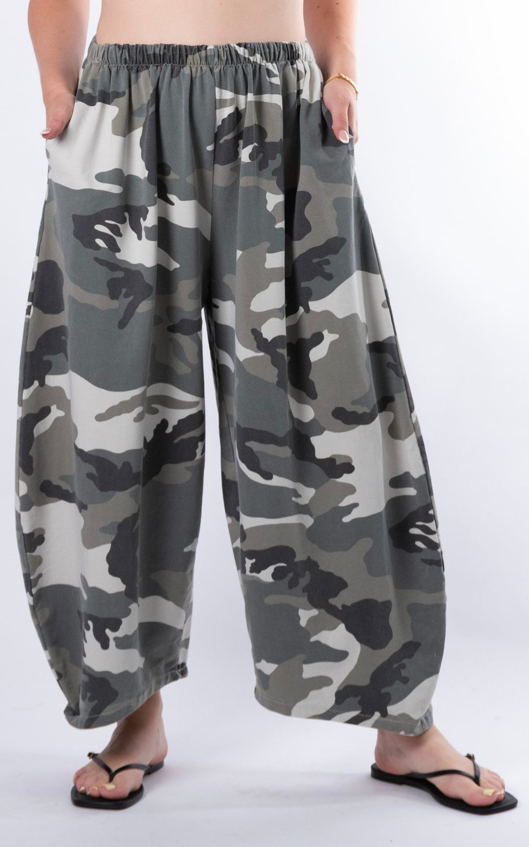 Veda Wide Leg Trouser | Camo