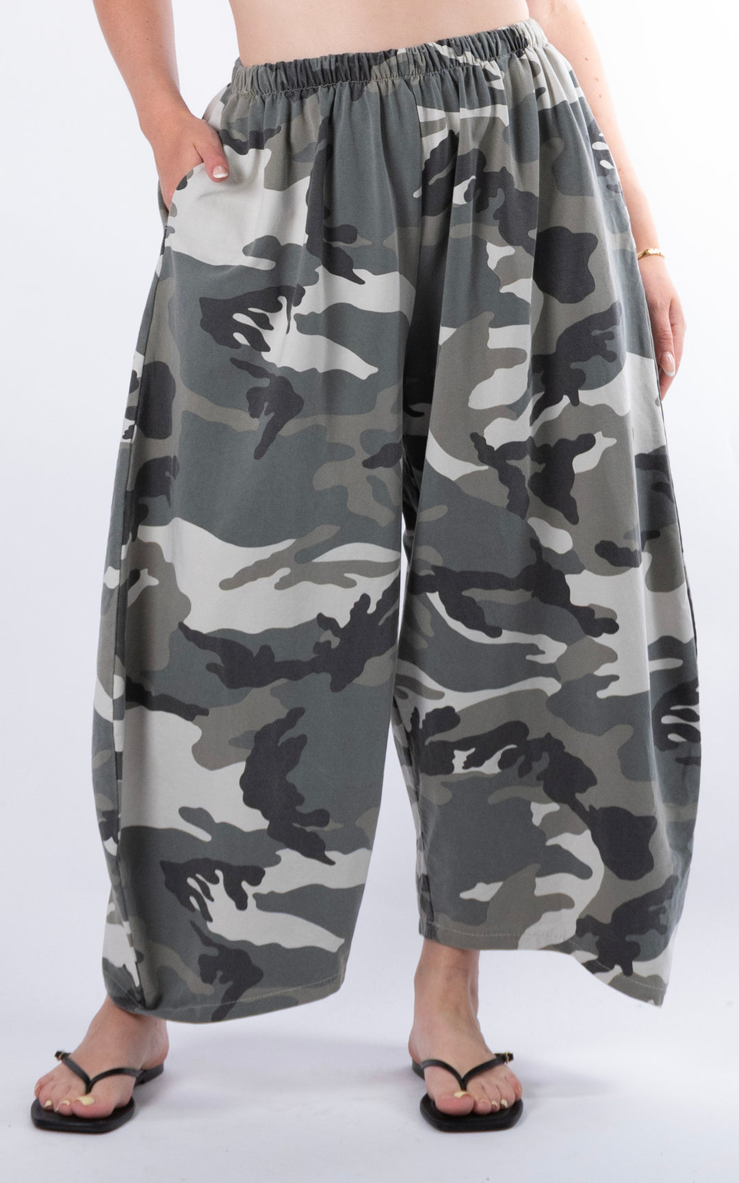 Veda Wide Leg Trouser | Camo