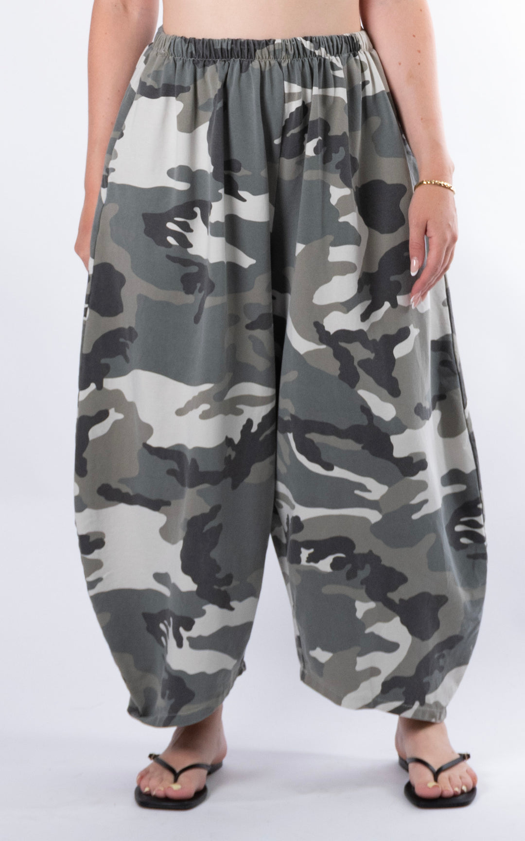 Veda Wide Leg Trouser | Camo