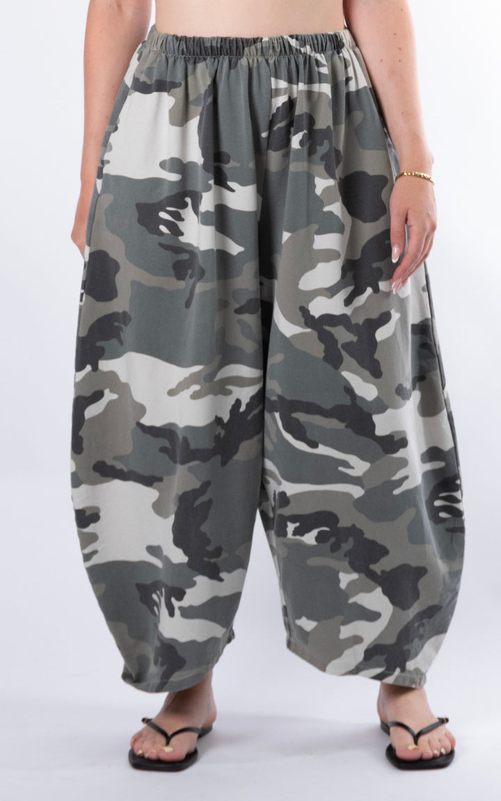 Veda Wide Leg Trouser | Camo