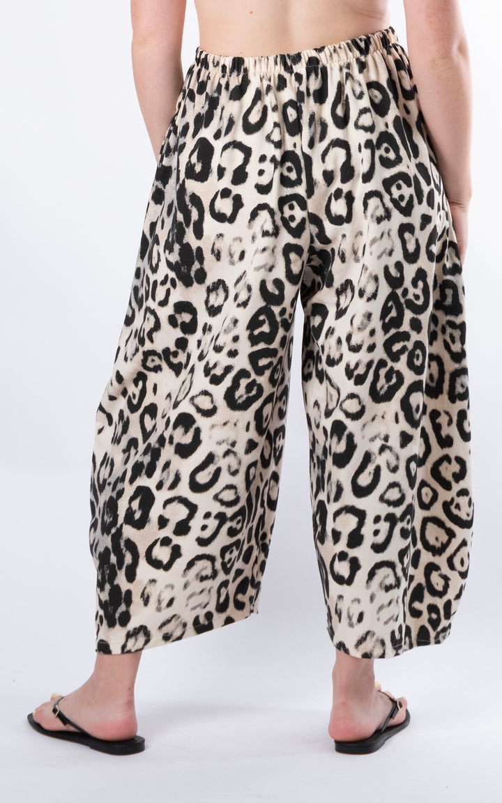 Veda Wide Leg Trouser | Leopard