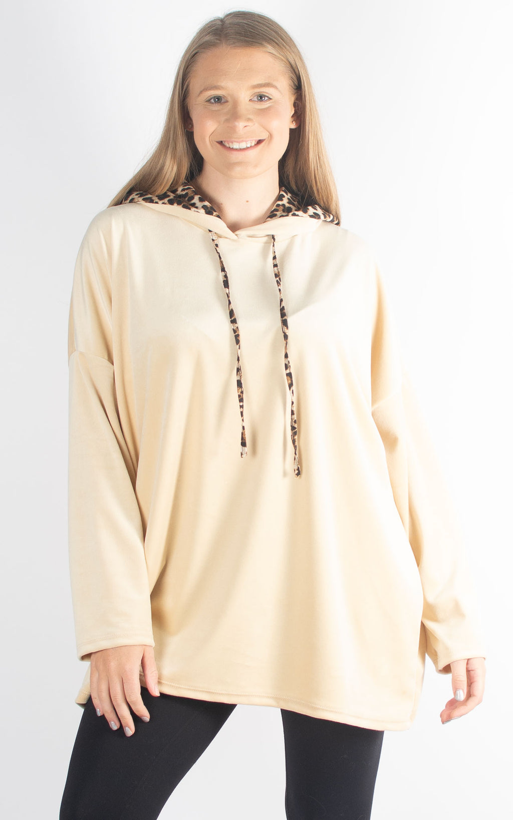 Velvet Hoodie | Pale Gold