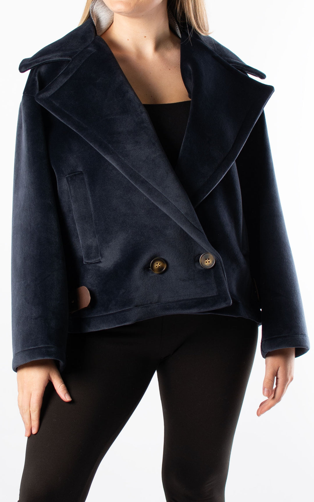 Velvet Jacket | Navy