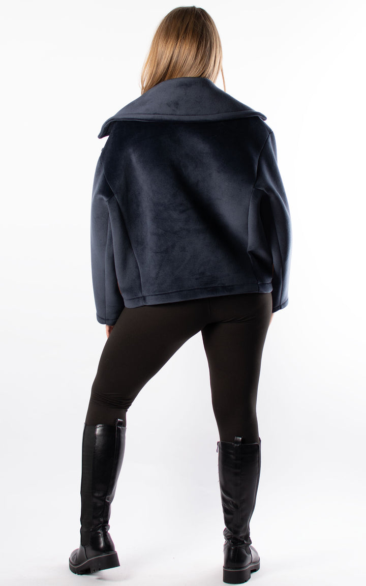 Velvet Jacket | Navy