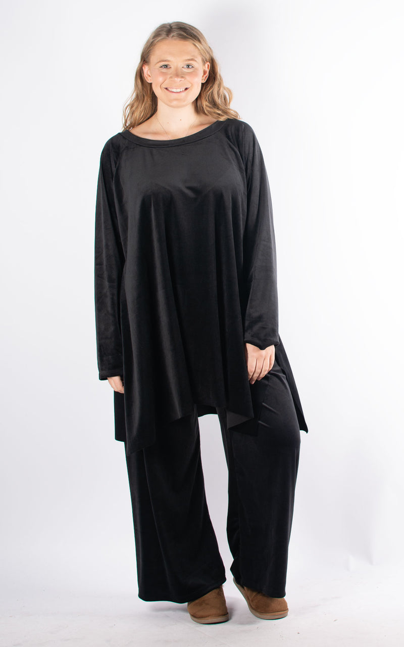 Velvet Lounge Set | Black