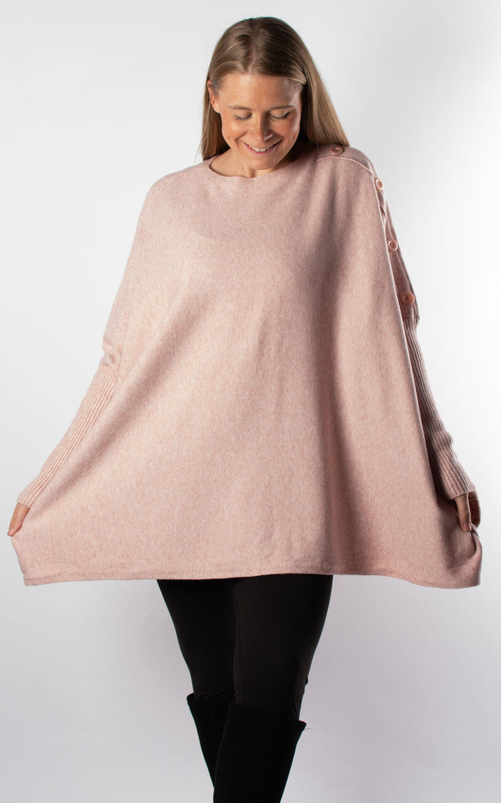 Verity Button Jumper | Pink