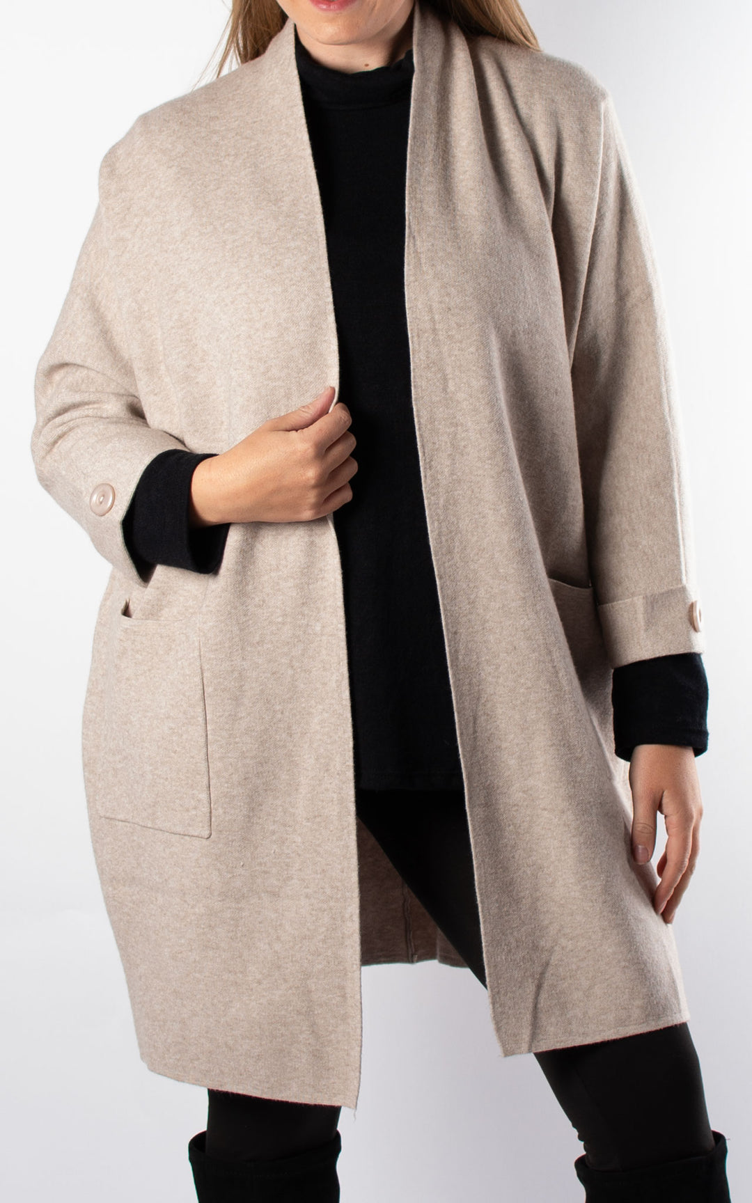 Verity Cardigan | Biscuit