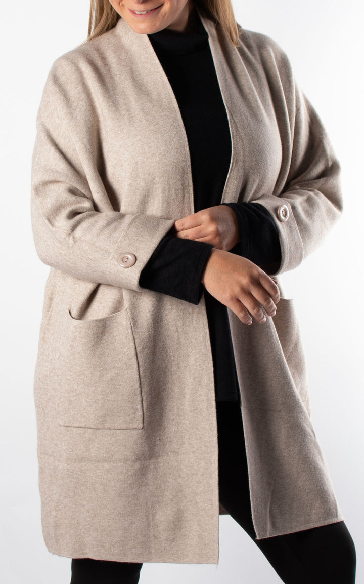 Verity Cardigan | Biscuit