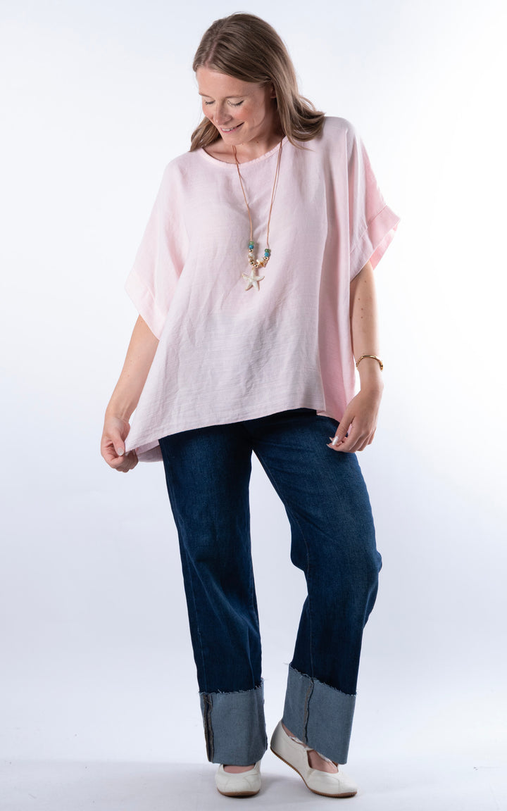 Viola Necklace Top | Pink