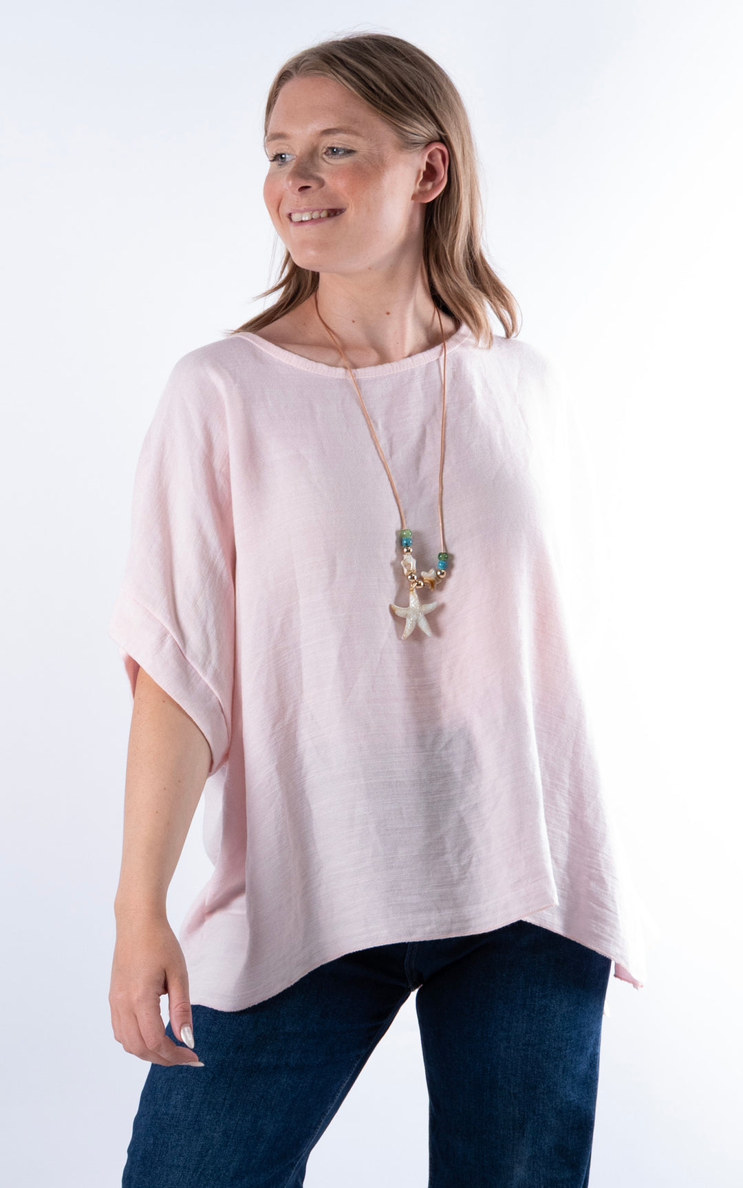 Viola Necklace Top | Pink