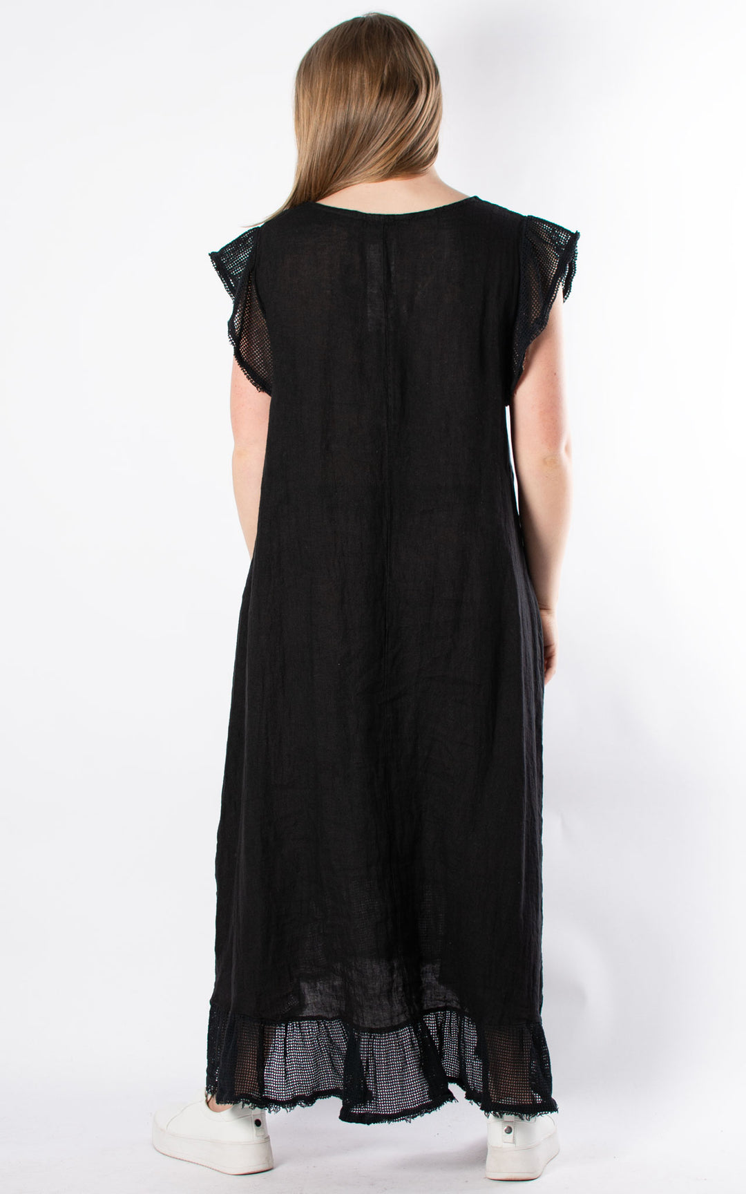 Violet Linen Dress | Black