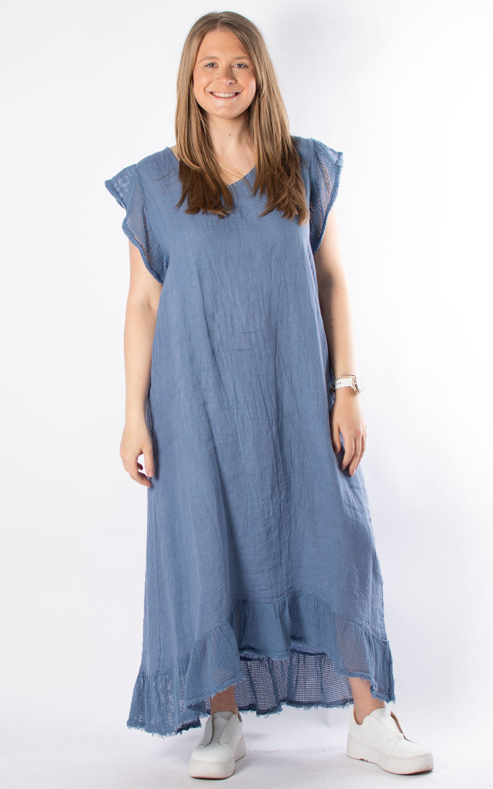 Violet Linen Dress | Denim