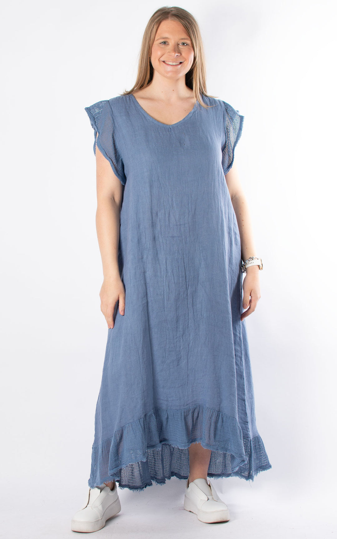 Violet Linen Dress | Denim