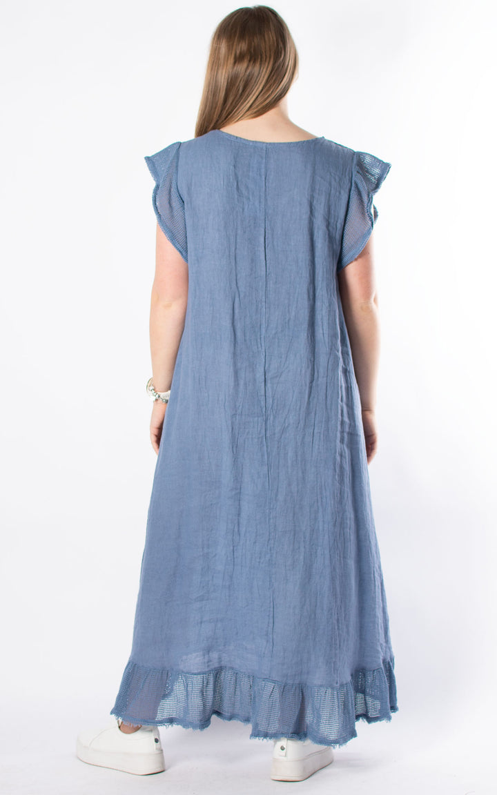 Violet Linen Dress | Denim